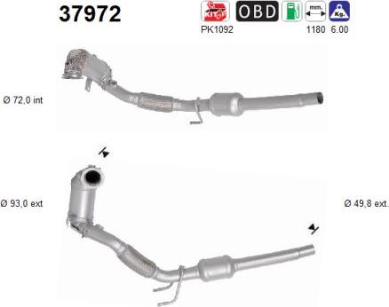 AS 37972 - Catalytic Converter car-mod.net