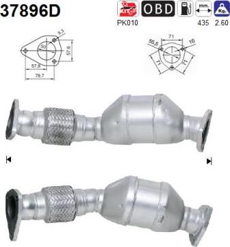 AS 37896D - Catalytic Converter car-mod.net