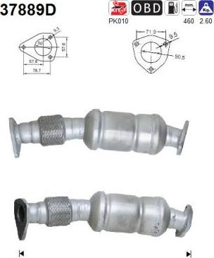 AS 37889D - Catalytic Converter car-mod.net