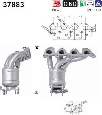 AS 37883 - Catalytic Converter car-mod.net