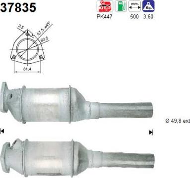 AS 37835 - Catalytic Converter car-mod.net