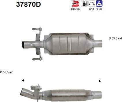 AS 37870D - Catalytic Converter car-mod.net