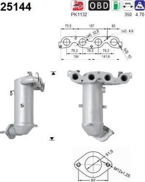 AS 25144 - Catalytic Converter car-mod.net
