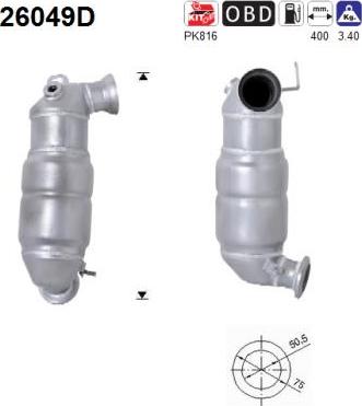 AS 26049D - Catalytic Converter car-mod.net