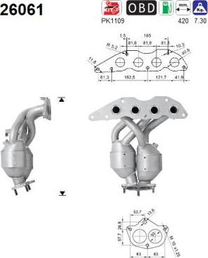 AS 26061 - Catalytic Converter car-mod.net