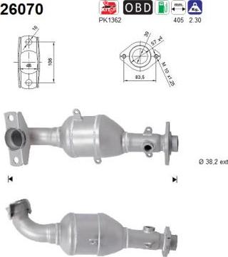 AS 26070 - Catalytic Converter car-mod.net