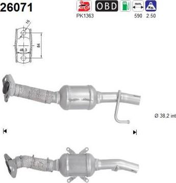 AS 26071 - Catalytic Converter car-mod.net
