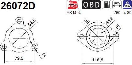 AS 26072D - Catalytic Converter car-mod.net