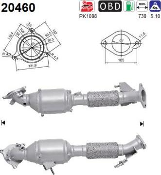 AS 20460 - Catalytic Converter car-mod.net
