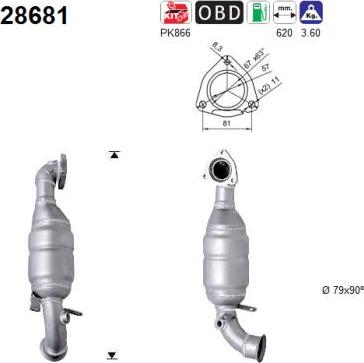 AS 28681 - Catalytic Converter car-mod.net