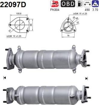 AS 22097D - Catalytic Converter car-mod.net