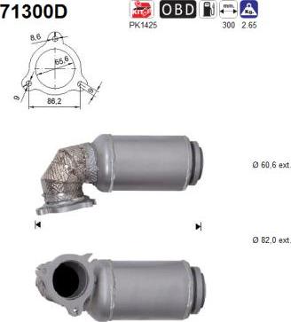 AS 71300D - Catalytic Converter car-mod.net