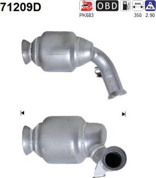 AS 71209D - Catalytic Converter car-mod.net