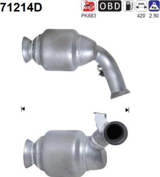 AS 71214D - Catalytic Converter car-mod.net