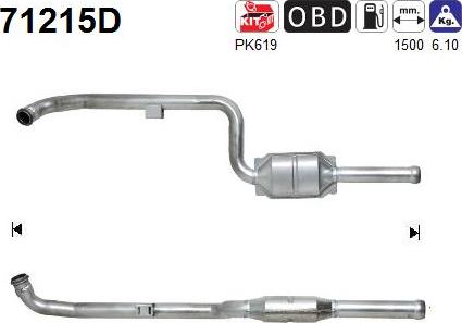 AS 71215D - Catalytic Converter car-mod.net
