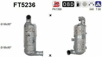 AS FT5236 - Soot / Particulate Filter, exhaust system car-mod.net
