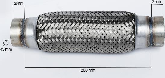 ASAM 33740 - Flex Hose, exhaust system car-mod.net