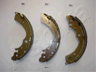 Ashika 55-04-411 - Drum Brake Shoe Set car-mod.net