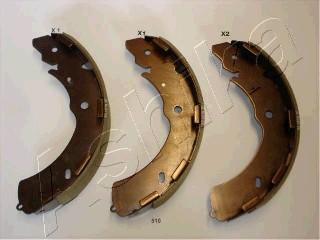 Ashika 55-05-510 - Drum Brake Shoe Set car-mod.net
