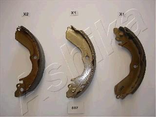 Ashika 55-05-587 - Drum Brake Shoe Set car-mod.net