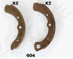 Ashika 55-06-604 - Drum Brake Shoe Set car-mod.net