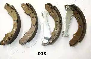 Ashika 55-00-019 - Drum Brake Shoe Set car-mod.net