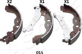 Ashika 55-00-015 - Drum Brake Shoe Set car-mod.net
