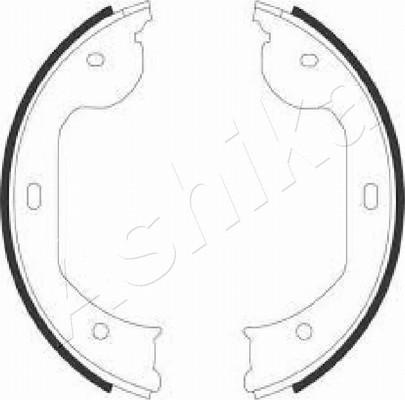 Ashika 55-00-0104 - Brake Shoe Set, parking brake car-mod.net