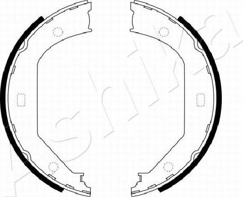 Ashika 55-00-0102 - Brake Shoe Set, parking brake car-mod.net