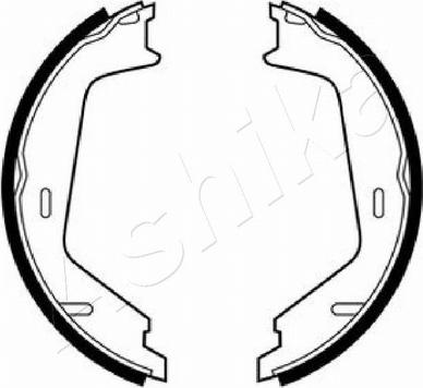 Ashika 55-00-0319 - Brake Shoe Set, parking brake car-mod.net