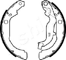 Ashika 5500020 - Drum Brake Shoe Set car-mod.net