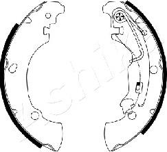 Ashika 55-00-0210 - Drum Brake Shoe Set car-mod.net