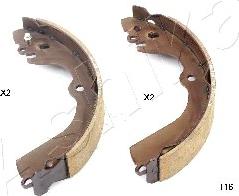 Ashika 5501116 - Drum Brake Shoe Set car-mod.net