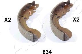 Ashika 55-08-834 - Drum Brake Shoe Set car-mod.net