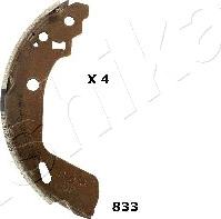 Ashika 55-08-833 - Drum Brake Shoe Set car-mod.net
