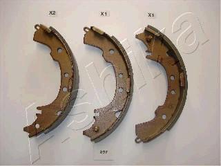 Ashika 55-02-297 - Drum Brake Shoe Set car-mod.net