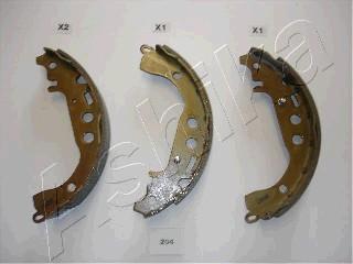 Ashika 55-02-204 - Drum Brake Shoe Set car-mod.net
