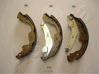 Ashika 55-02-212 - Drum Brake Shoe Set car-mod.net