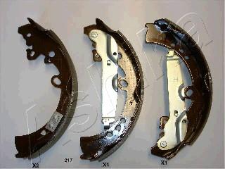 Ashika 55-02-217 - Drum Brake Shoe Set car-mod.net