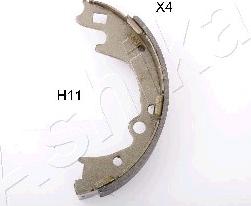 Ashika 550HH11 - Drum Brake Shoe Set car-mod.net