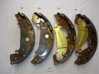 Ashika 550KK14 - Drum Brake Shoe Set car-mod.net