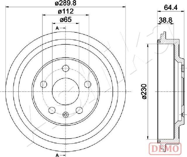 Ashika 56-00-0911C - Brake Drum car-mod.net
