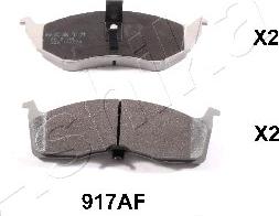 Ashika 50-09-917 - Brake Pad Set, disc brake car-mod.net