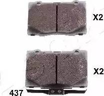 Ashika 50-04-437 - Brake Pad Set, disc brake car-mod.net