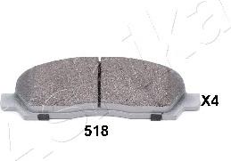 Ashika 50-05-518 - Brake Pad Set, disc brake car-mod.net