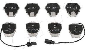 Ashika 50-00-0912 - Brake Pad Set, disc brake car-mod.net