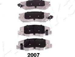 Ashika 50-02-2007 - Brake Pad Set, disc brake car-mod.net
