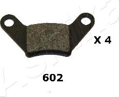 Ashika 51-06-602 - Brake Pad Set, disc brake car-mod.net