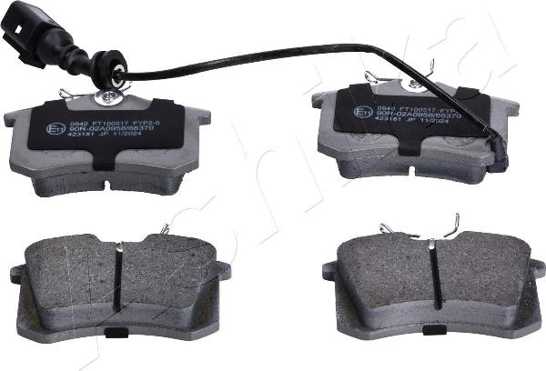 Ashika 51-00-0940 - Brake Pad Set, disc brake car-mod.net