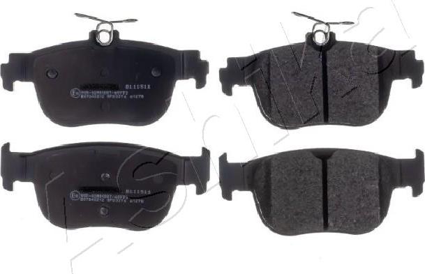 Ashika 51-00-0927 - Brake Pad Set, disc brake car-mod.net